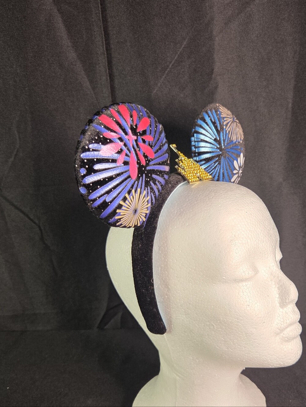 Like New! Disney Mickey Mouse The Main Attraction Ear Headband Cinderella Castle - Picture 4 of 7